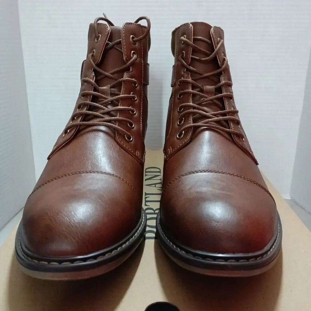 PORTLAND Boot Company Men's Brown Low Heel Chukka Boots Size 12 Memory‎ Foam